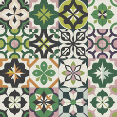 Fototapeta premium vector illustration hires Collection of High-Resolution Abstract Seamless ornament Patterns with Diverse Designs and Textures 