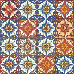 Fototapeta premium vector illustration hires Collection of High-Resolution Abstract Seamless ornament Patterns with Diverse Designs and Textures 