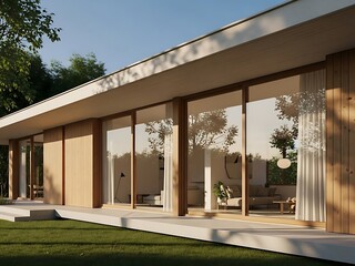 Modern residence with seamless integration of interior and exterior design