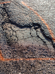 road problem, winter road error, car problem © Fulop