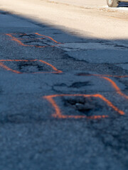 road problem, winter road error, car problem © Fulop