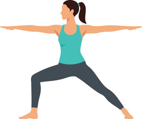Strong Female Yoga Practice Concept Design