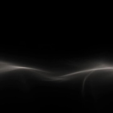 Subtle horizontal light wave glowing softly in deep darkness