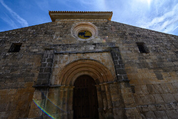 Obraz premium Romanesque church of Nuestra Senora de la Paz in Castrillo de Onielo
