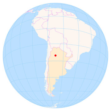 Location Map of Teniente Benjamin Matienzo Int. Airport (Tucuman, Tucuman, Argentina). IATA-code: TUC. No labels at all.