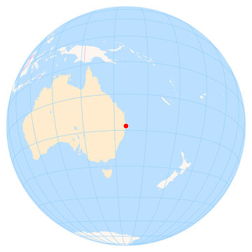 Location Map of Ballina Byron Gateway Airport (Ballina Byron Bay, New South Wales, Australia). IATA-code: BNK. No labels at all.