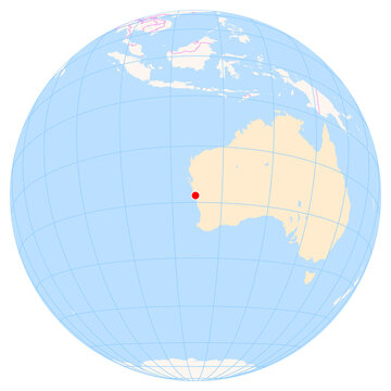 Location Map of Geraldton Airport (Geraldton, Western Australia, Australia). IATA-code: GET. No labels at all.