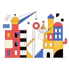 vector illustration of a building