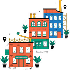 vector illustration of building