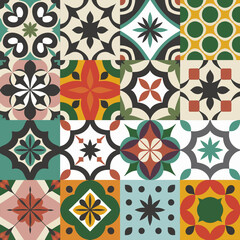 Fototapeta premium vector illustration hires Collection of High-Resolution Abstract Seamless ornament Patterns with Diverse Designs and Textures