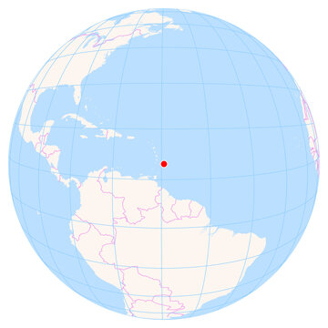 Location Map of Grantley Adams Int. Airport (Bridgetown, Christ Church, Barbados). IATA-code: BGI. No labels at all.