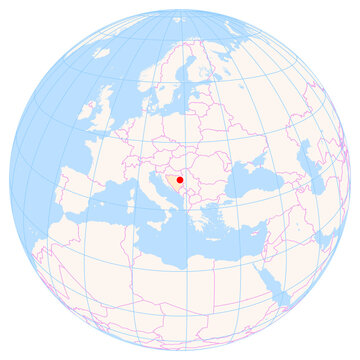 Location Map of Tuzla Int. Airport (Null, Tuzla, Bosnia and Herzegovina). IATA-code: TZL. No labels at all.