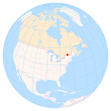 Location Map of Montreal&ndash;Trudeau Int. Airport (Montreal, Quebec, Canada). IATA-code: YUL. No labels at all.
