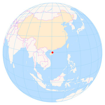 Location Map of Haikou Meilan Int. Airport (Haikou, Hainan, China). IATA-code: HAK. No labels at all.