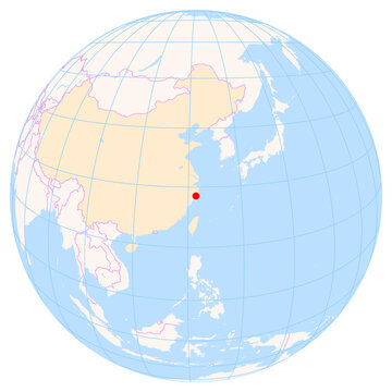 Location Map of Huangyan Luqiao Airport (Huangyan, Zhejiang, China). IATA-code: HYN. No labels at all.