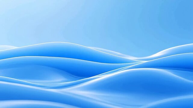 BlueWaveSurfaceonLightBlueSky
