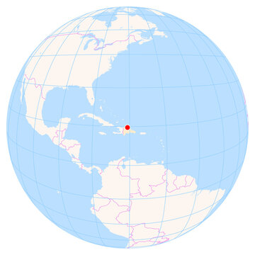 Location Map of Gregorio Luperon Int. Airport (Puerto Plata, Puerto Plata, Dominican Republic). IATA-code: POP. No labels at all.