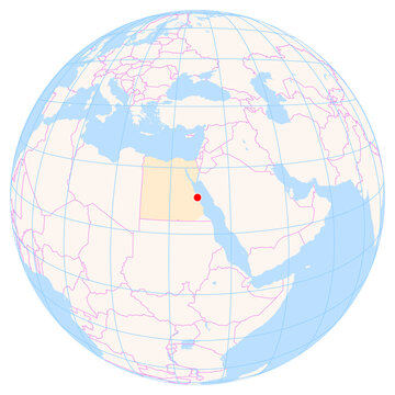 Location Map of Marsa Alam Int. Airport (Marsa Alam, Al Bahr Al Ahmar, Egypt). IATA-code: RMF. No labels at all.