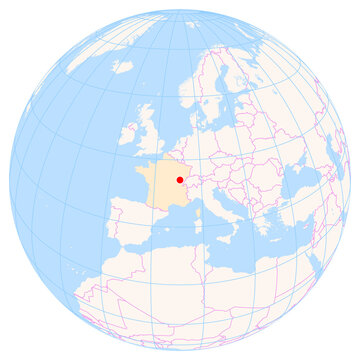 Location Map of Dole-Tavaux Airport (Dole, Jura, France). IATA-code: DLE. No labels at all.