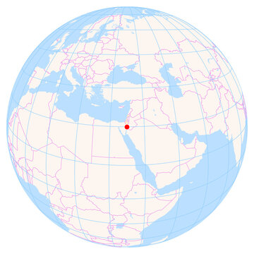 Location Map of Ovda Int. Airport (Ovda, Hadarom, Israel). IATA-code: VDA. No labels at all.