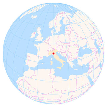 Location Map of Giuseppe Verdi Airport (Parma, Parma, Italy). IATA-code: PMF. No labels at all.