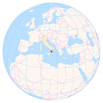 Location Map of Lamezia Terme Airport (Lamezia, Catanzaro, Italy). IATA-code: SUF. No labels at all.