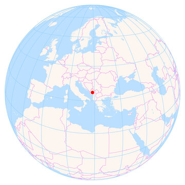 Location Map of Podgorica Airport (Podgorica, Podgorica, Montenegro). IATA-code: TGD. No labels at all.