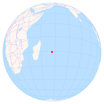Location Map of Sir Seewoosagur Ramgoolam Int. Airport (Plaisance, Grand Port, Mauritius). IATA-code: MRU. No labels at all.
