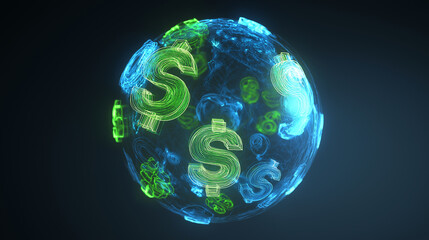 Fototapeta premium Ideal for forex trading, international banking, and global currency exchange themes.
