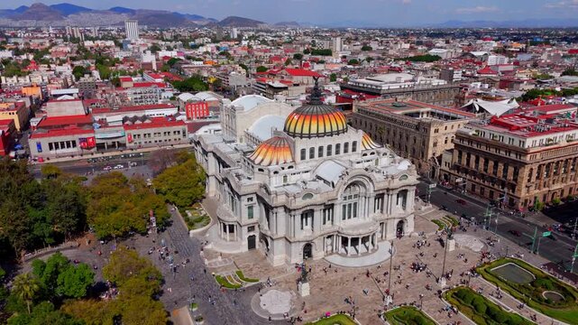 Drone View of Central Mexico City