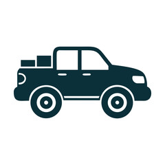 Obraz premium Modern Minibus Icon Set – Simple Flat Shuttle Van Transport Vector Collection