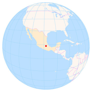 Location Map of Puebla Int. Airport (Puebla, Puebla, Mexico). IATA-code: PBC. No labels at all.