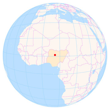 Location Map of Kaduna Airport (Kaduna, Kaduna, Nigeria). IATA-code: KAD. No labels at all.