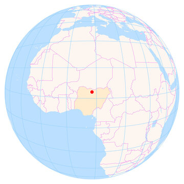 Location Map of Mallam Aminu Kano Int. Airport (Kano, Kano, Nigeria). IATA-code: KAN. No labels at all.