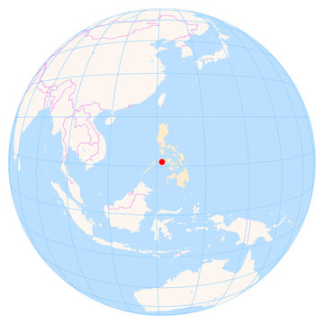 Location Map of Cuyo Airport (Cuyo, Palawan, Philippines). IATA-code: CYU. No labels at all.