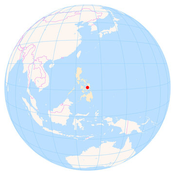 Location Map of Ormoc Airport (Ormoc City, Ormoc, Philippines). IATA-code: OMC. No labels at all.