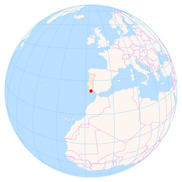 Location Map of Faro Airport (Faro, Faro, Portugal). IATA-code: FAO. No labels at all.