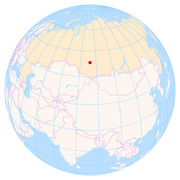 Location Map of Kemerovo Airport (Kemorovo, Kemerovo, Russia). IATA-code: KEJ. No labels at all.