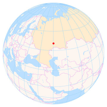 Location Map of Samara Kurumoch Airport (Samara, Samara, Russia). IATA-code: KUF. No labels at all.