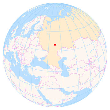 Location Map of Penza Airport (Penza, Penza, Russia). IATA-code: PEZ. No labels at all.