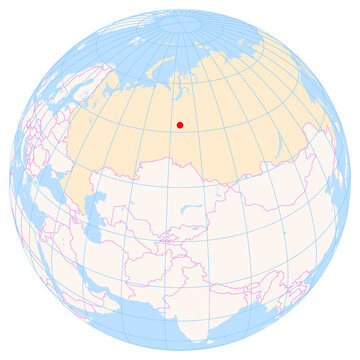 Location Map of Farman Salmanov Surgut Airport (Surgut, Khanty-Mansiy, Russia). IATA-code: SGC. No labels at all.