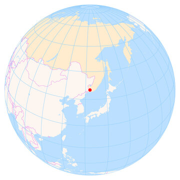 Location Map of Vladivostok Int. Airport (Vladivostok, Primor'ye, Russia). IATA-code: VVO. No labels at all.