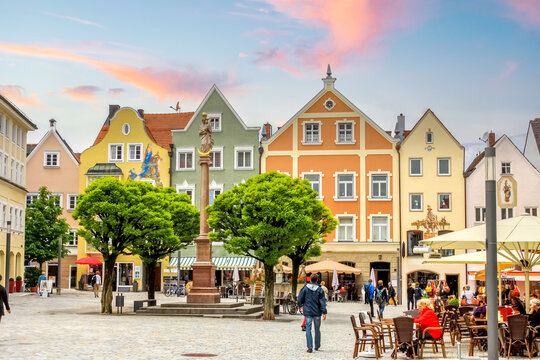 Altstadt, Weilheim Oberbayern, Deutschland 