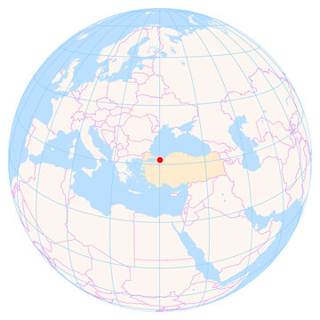 Location Map of Cengiz Topel Airport (Topel, Kocaeli, Turkey). IATA-code: KCO. No labels at all.