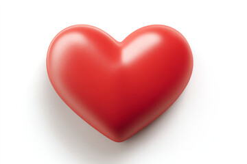 red heart, AI generated