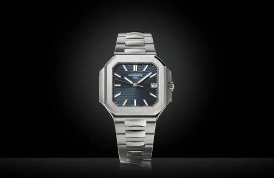 Patek Philippe Geneve, Luxury Swiss Watches. Rich Life, watch on black