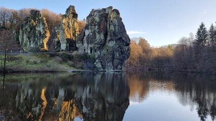 externsteine,  sandstone rock formation