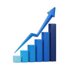 Business growth graph showing success and progress