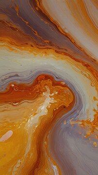 Fire Opal Liquid Stone Texture With Orange Flame Veins Background