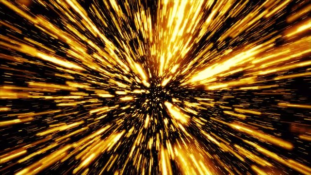 Spark slash explosion animation, slash energy  golden spark particles softly bursting and forming light, fire dust particles, sparks a burning fire with realistic movement on black background.